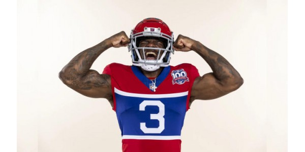 New York Giants firar 100-årsjubileet med retrotröjor New York Giants firar 100-årsjubileet med retrotröjor